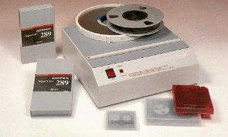 = one stop total magnetic media erasure, degauss for  security hard drives, server drives, tapes, floppy disks, video, DAT, data